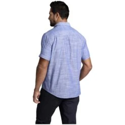 Doppelpack Hemd DANKWARD Blau Kariert -Warme Kleidung server 1364