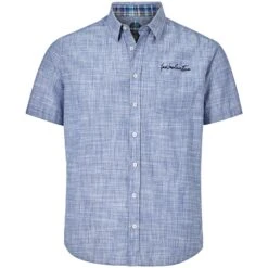 Doppelpack Hemd DANKWARD Blau Kariert -Warme Kleidung server 1368