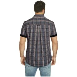 Kurzarmhemd ZESAR Dunkelgrau Kariert 13 Kurzarmhemd ZESAR Dunkelgrau Kariert -Warme Kleidung server 1410