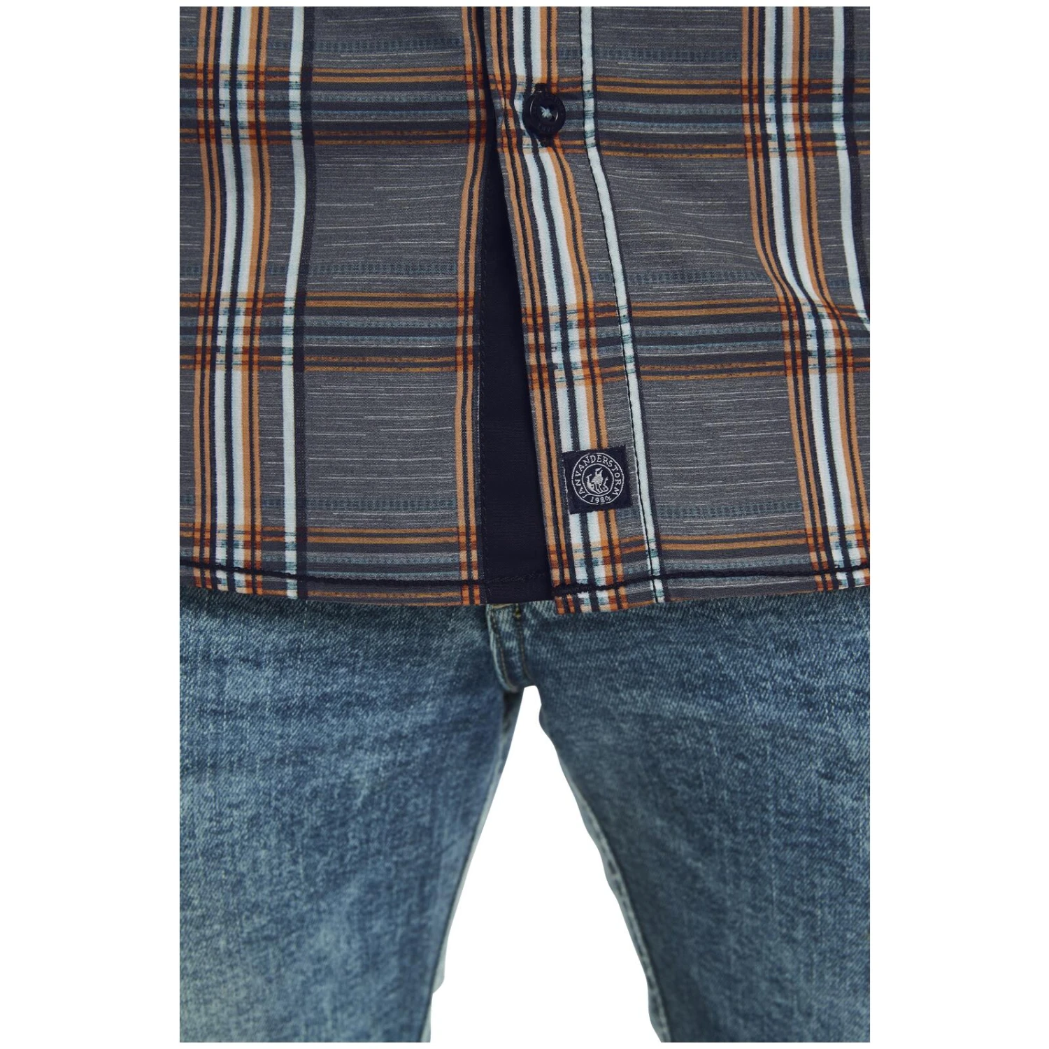 Kurzarmhemd ZESAR Dunkelgrau Kariert 8 Kurzarmhemd ZESAR Dunkelgrau Kariert – Bild 6