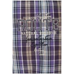 Kurzarmhemd ENEVOLD Lila Kariert -Warme Kleidung server 1420