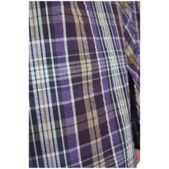 Kurzarmhemd ENEVOLD Lila Kariert -Warme Kleidung server 1423