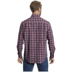 Hemd WERNULF Dunkelrot Kariert -Warme Kleidung server 1429