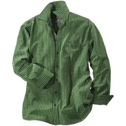 Hemd SAMPPA Grün Kariert -Warme Kleidung server 1478