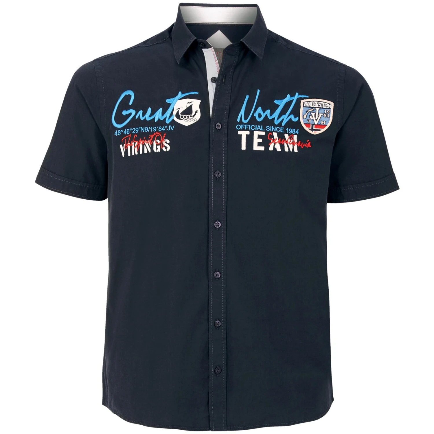 Kurzarmhemd FREYDIS Dunkelblau 3 Kurzarmhemd FREYDIS Dunkelblau