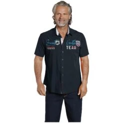 Kurzarmhemd FREYDIS Dunkelblau 10 Kurzarmhemd FREYDIS Dunkelblau -Warme Kleidung server 1495