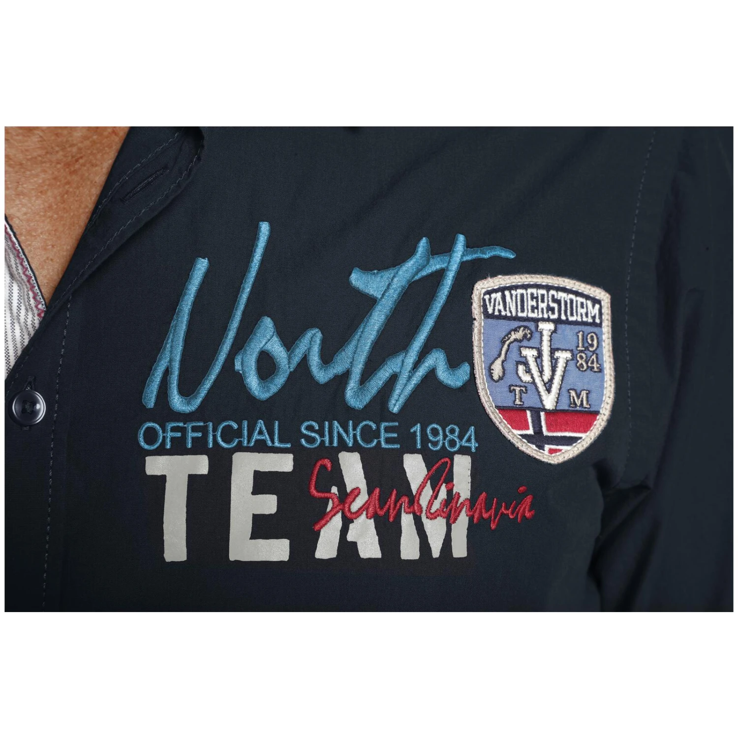 Kurzarmhemd FREYDIS Dunkelblau 6 Kurzarmhemd FREYDIS Dunkelblau – Bild 4