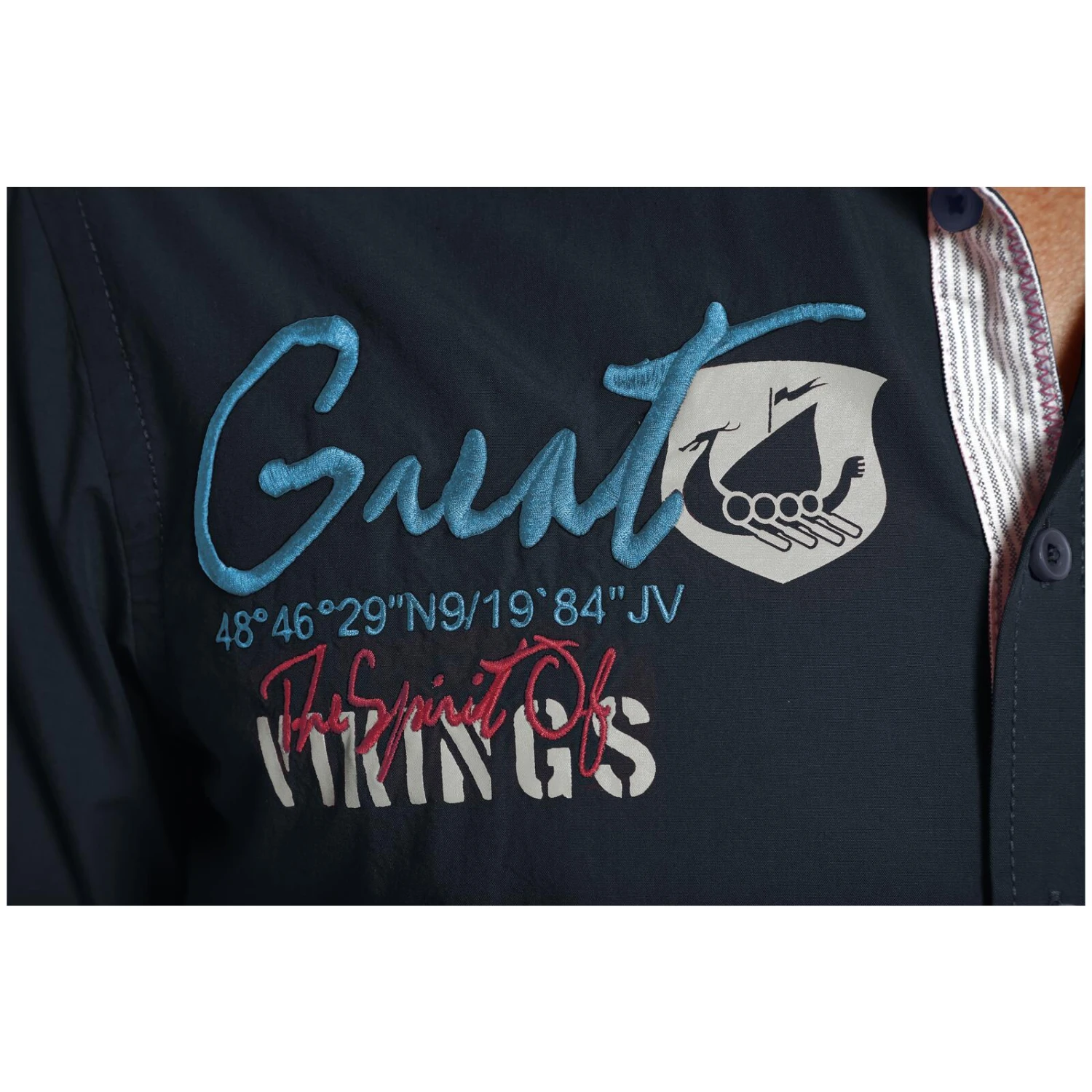 Kurzarmhemd FREYDIS Dunkelblau 7 Kurzarmhemd FREYDIS Dunkelblau – Bild 5