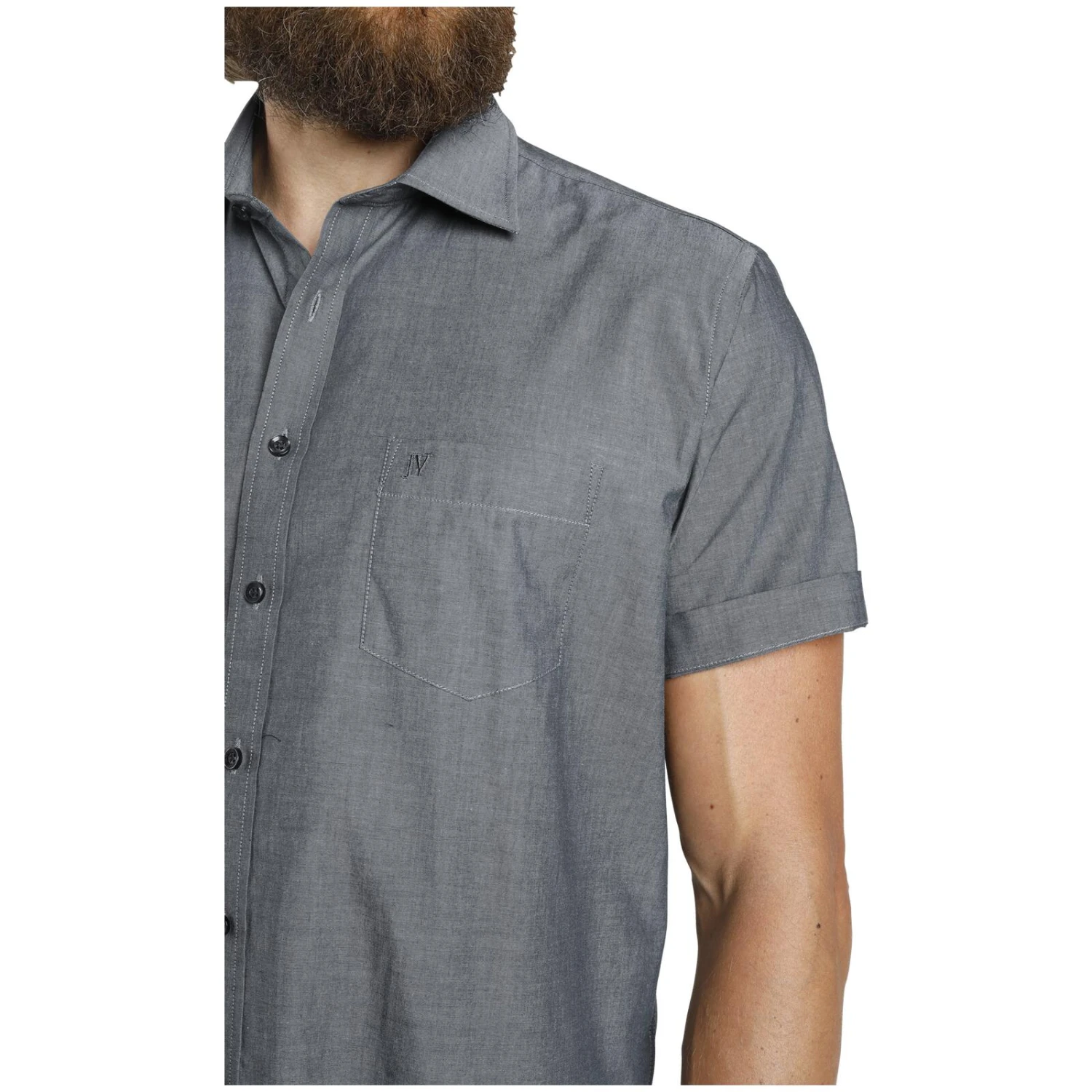 Doppelpack Hemd EVIN Weiß Grau 9 Doppelpack Hemd EVIN Weiß Grau – Bild 8