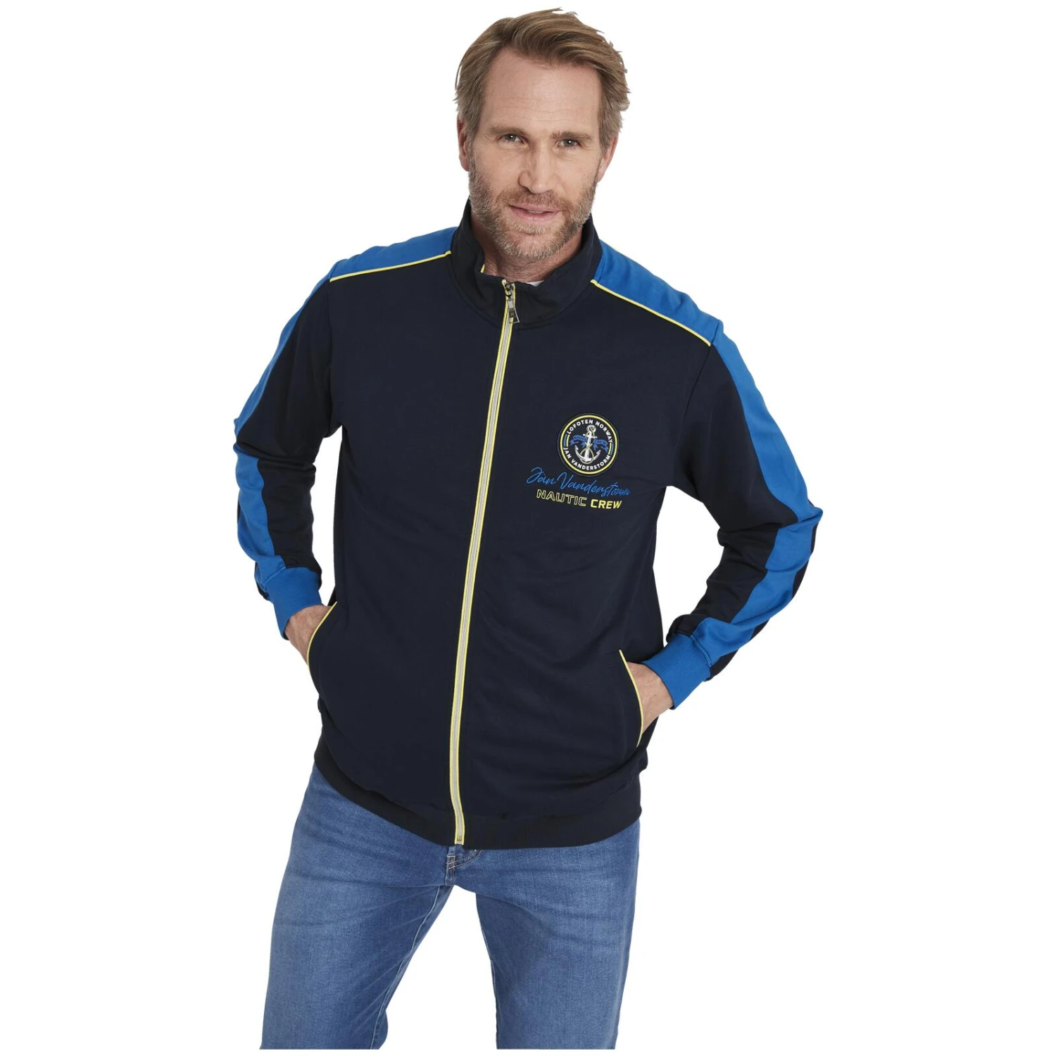 Sweatjacke PIINUS Dunkelblau 4 Sweatjacke PIINUS Dunkelblau – Bild 2