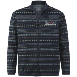 Fleecejacke NELS Dunkelblau Gemustert