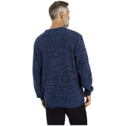 Pullover BEETU Blau Melange -Warme Kleidung server 163