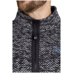 Strickfleecejacke KOLMUND Schwarz -Warme Kleidung server 1686
