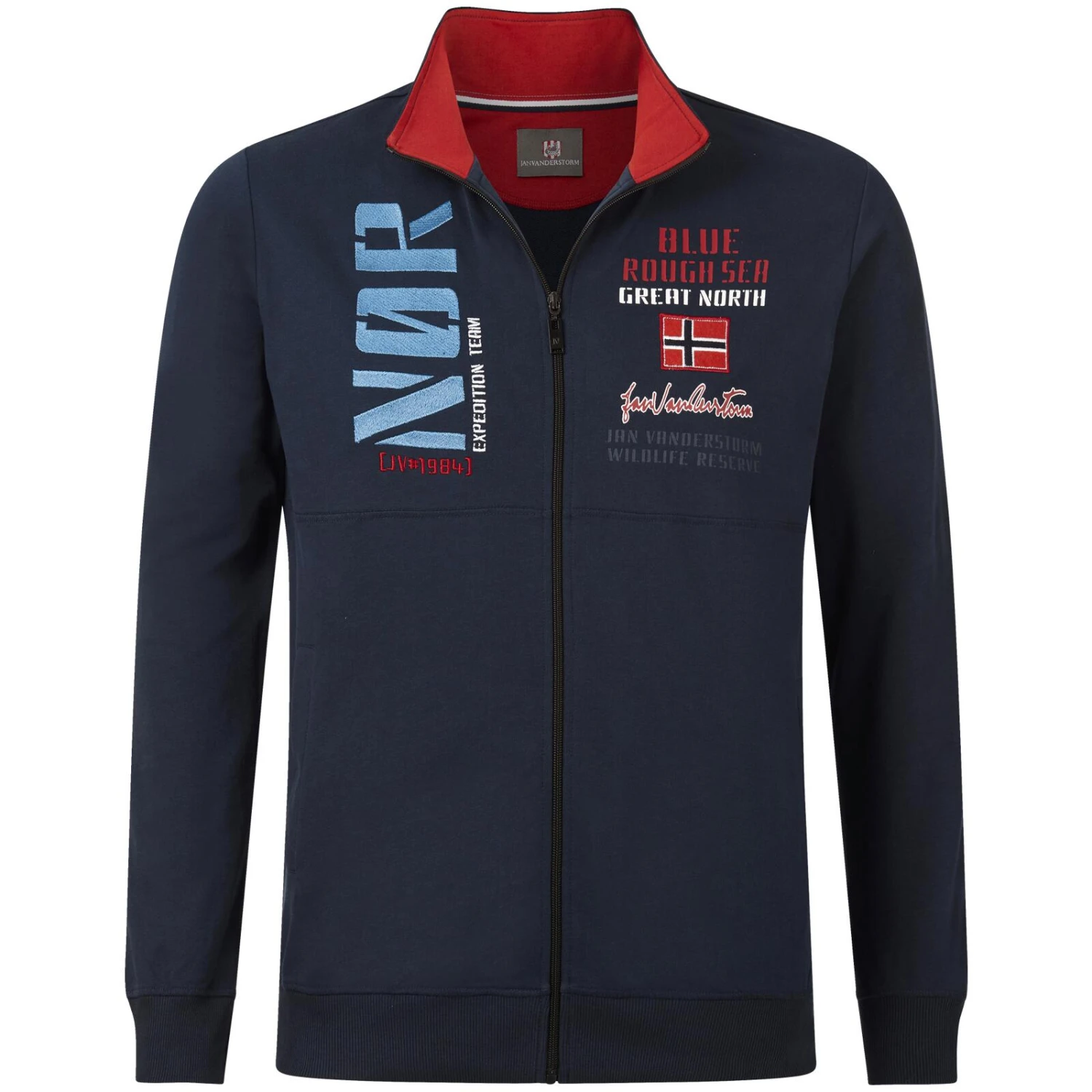 Sweatjacke TJARKE Dunkelblau 3 Sweatjacke TJARKE Dunkelblau