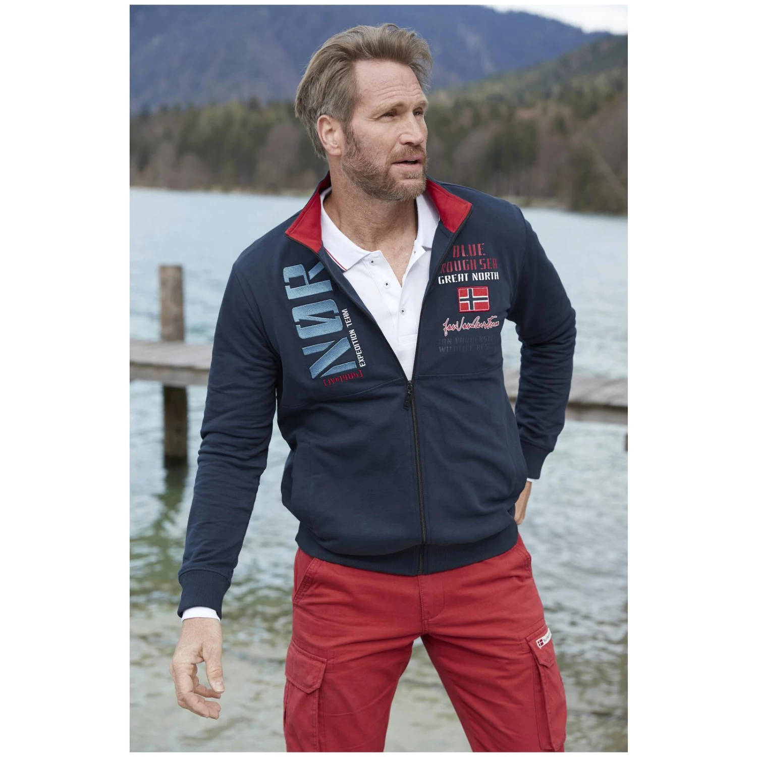 Sweatjacke TJARKE Dunkelblau 11 Sweatjacke TJARKE Dunkelblau – Bild 9