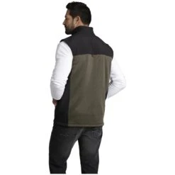 Outdoorweste ADALWOLF Oliv Schwarz -Warme Kleidung server 1720