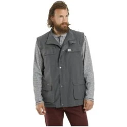 Trekking Weste HELMBOT Dunkelgrau -Warme Kleidung server 1760