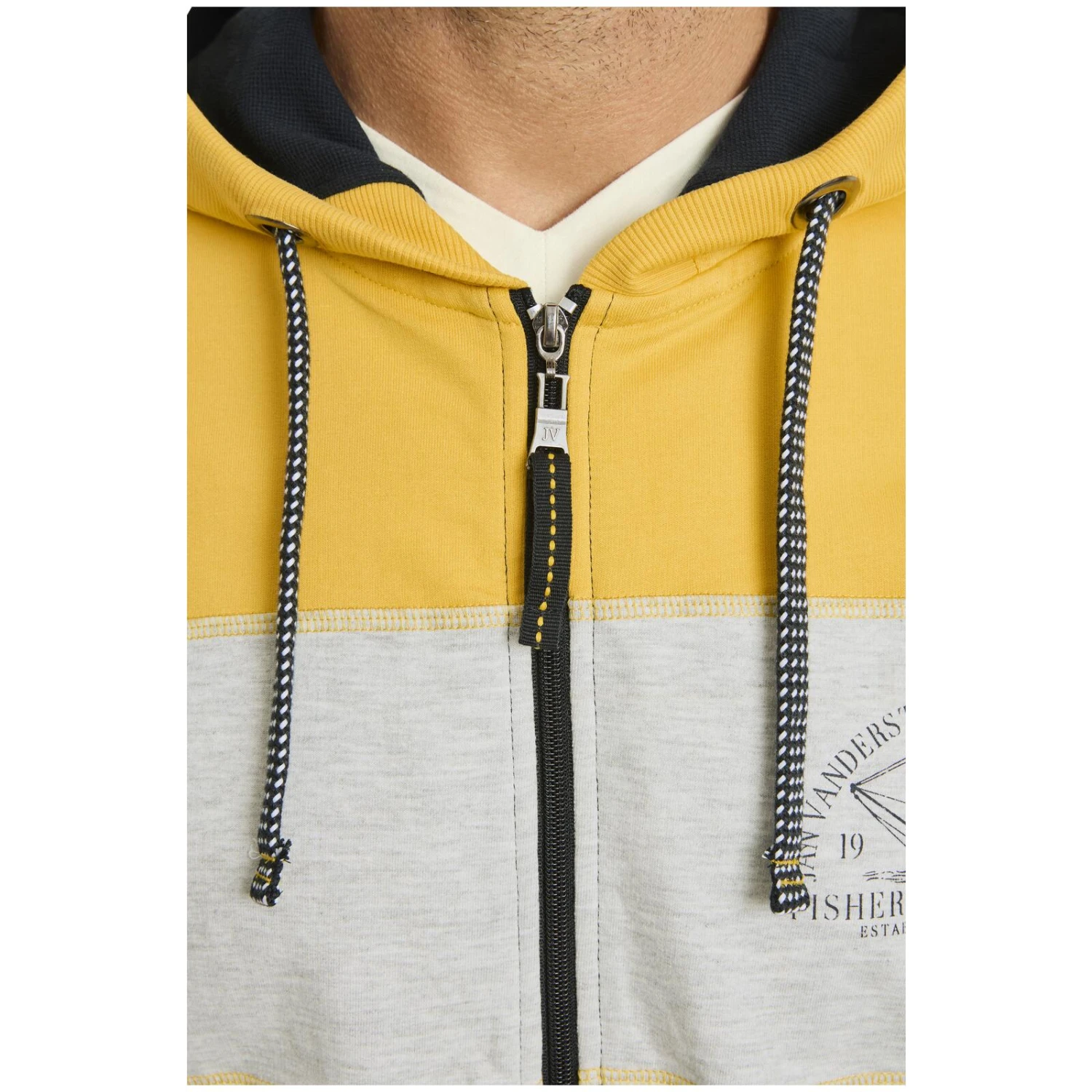 Sweatjacke PAULHARD Gelb Dunkelblau 8 Sweatjacke PAULHARD Gelb Dunkelblau – Bild 6