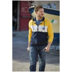 Sweatjacke PAULHARD Gelb Dunkelblau 16 Sweatjacke PAULHARD Gelb Dunkelblau -Warme Kleidung server 1771