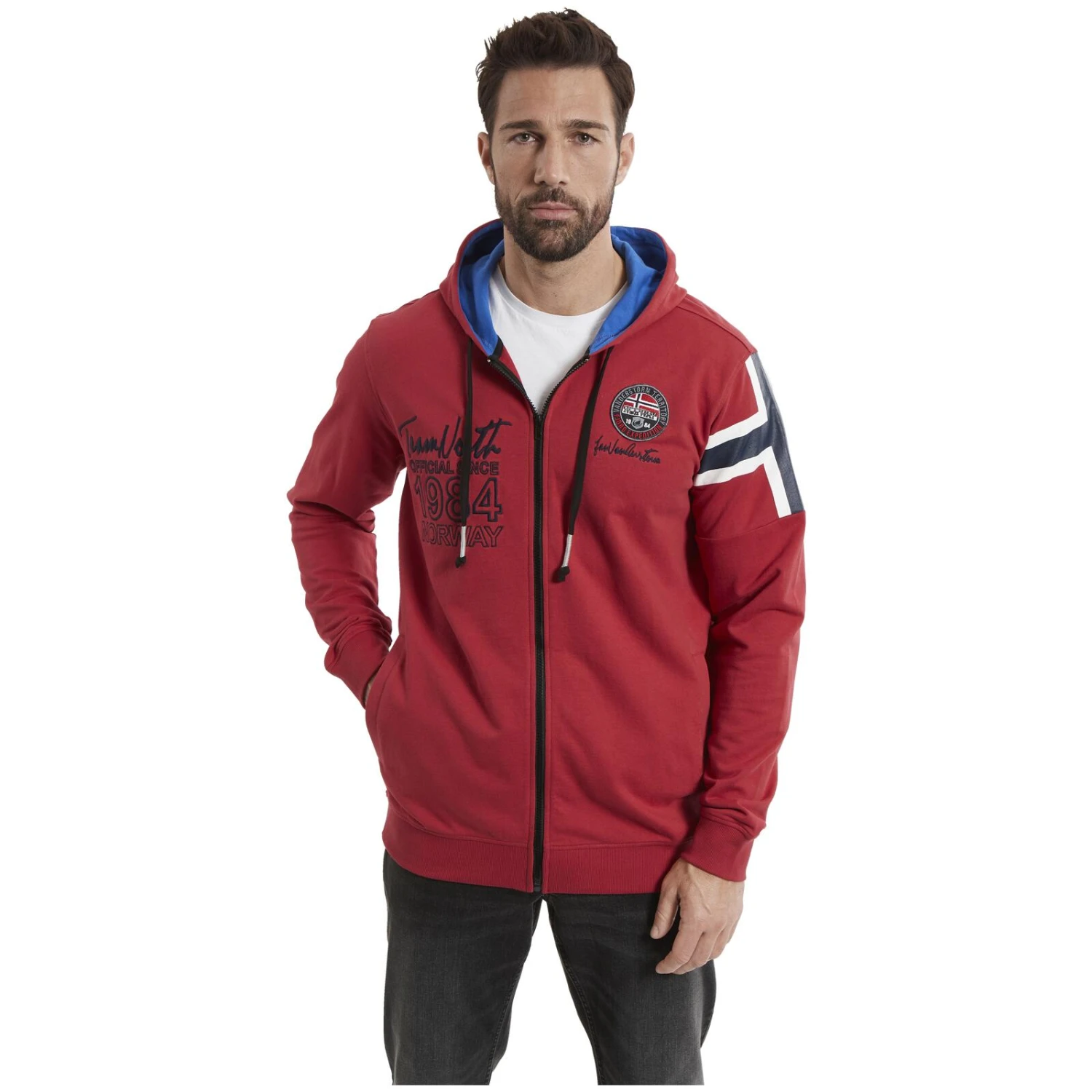 Sweatjacke ANTOO Rot 4 Sweatjacke ANTOO Rot – Bild 2