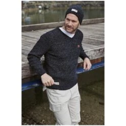 Pullover Mit Mütze RONAI Dunkelblau Melange -Warme Kleidung server 179