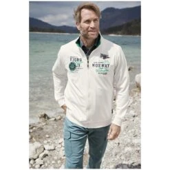 Sweatjacke BARUK Wollweiß -Warme Kleidung server 1934