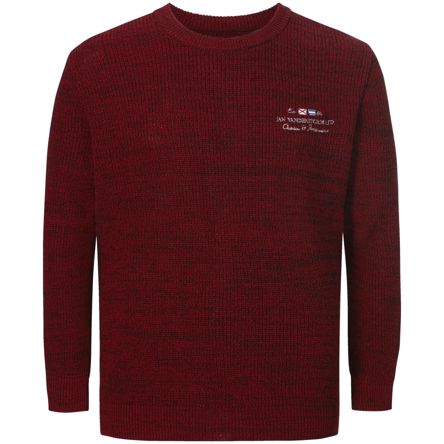 Pullover BEETU Dunkelrot Melange 5 Pullover BEETU Dunkelrot Melange – Bild 3