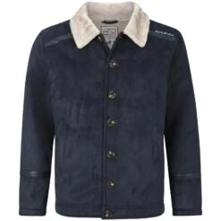 Jacke In Lederoptik LOTHAR Dunkelblau