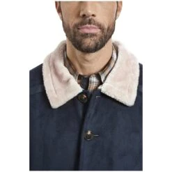 Jacke In Lederoptik LOTHAR Dunkelblau -Warme Kleidung server 2082