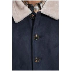 Jacke In Lederoptik LOTHAR Dunkelblau -Warme Kleidung server 2085