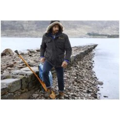 Outdoorjacke AJAN Schwarz -Warme Kleidung server 2108