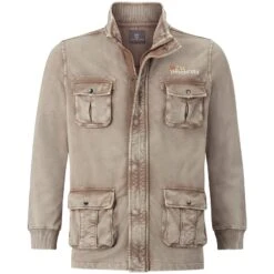 Sweatjacke GANGOLF Hellbraun