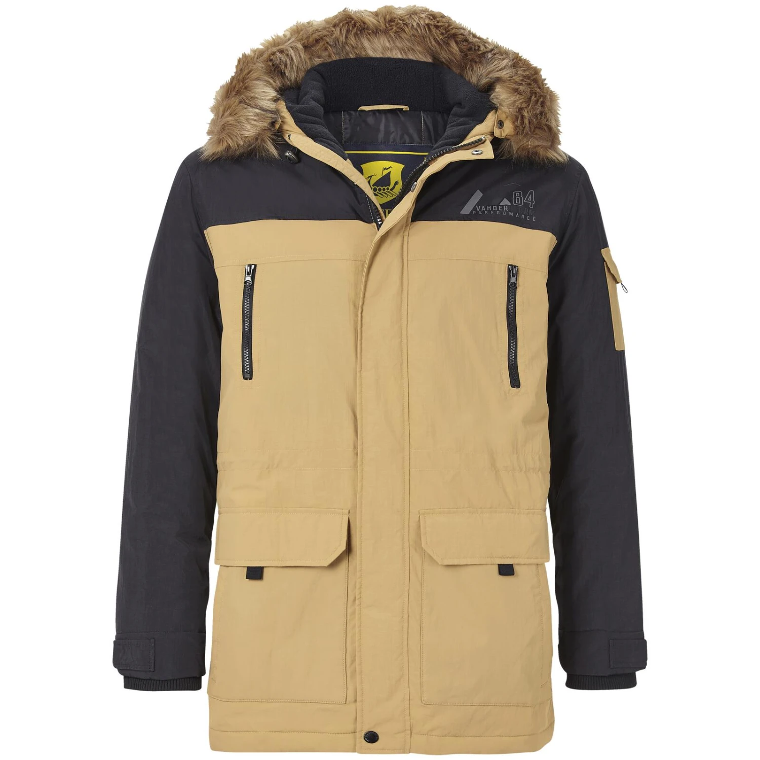Parka JOKUM Beige Schwarz 3 Parka JOKUM Beige Schwarz