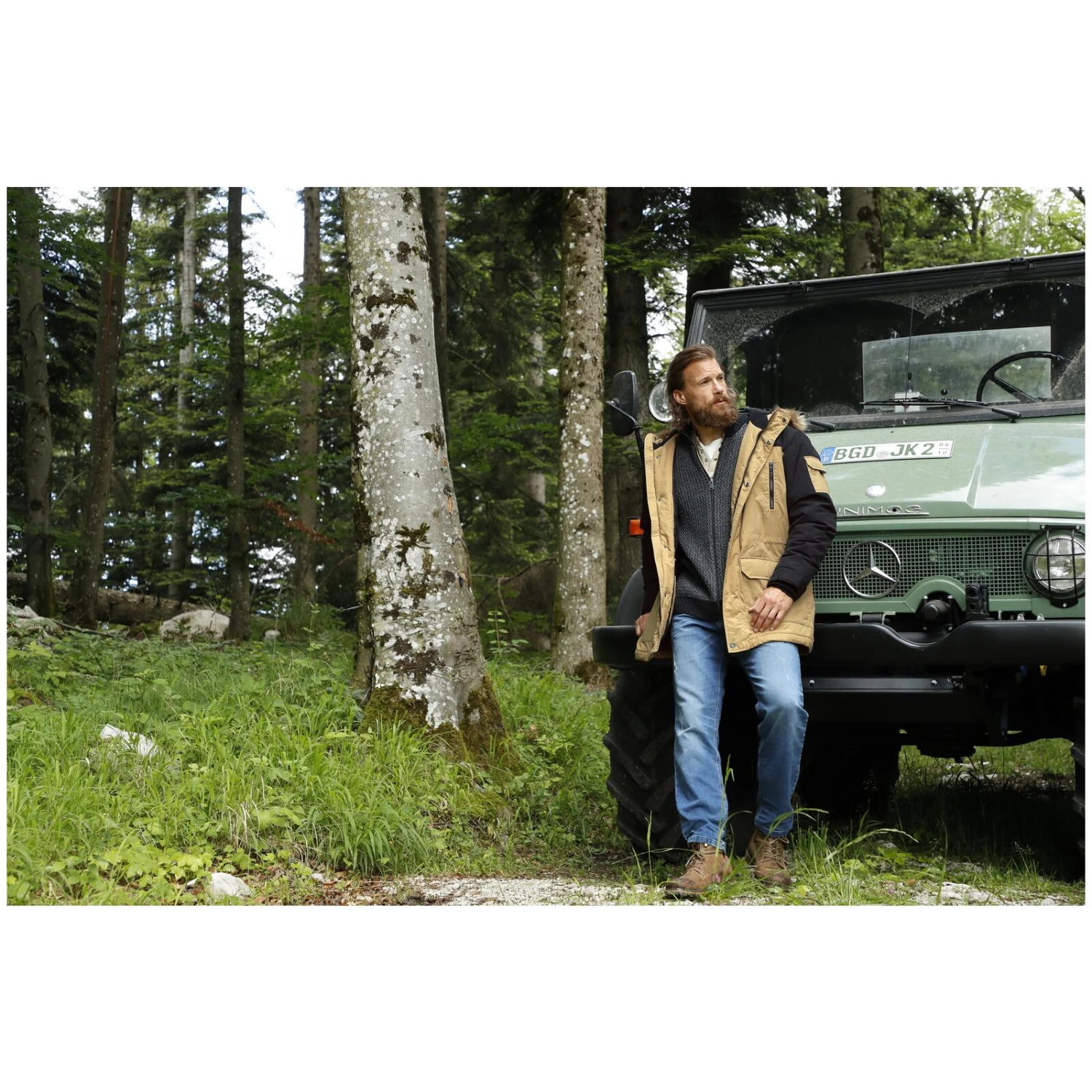 Parka JOKUM Beige Schwarz 9 Parka JOKUM Beige Schwarz – Bild 7