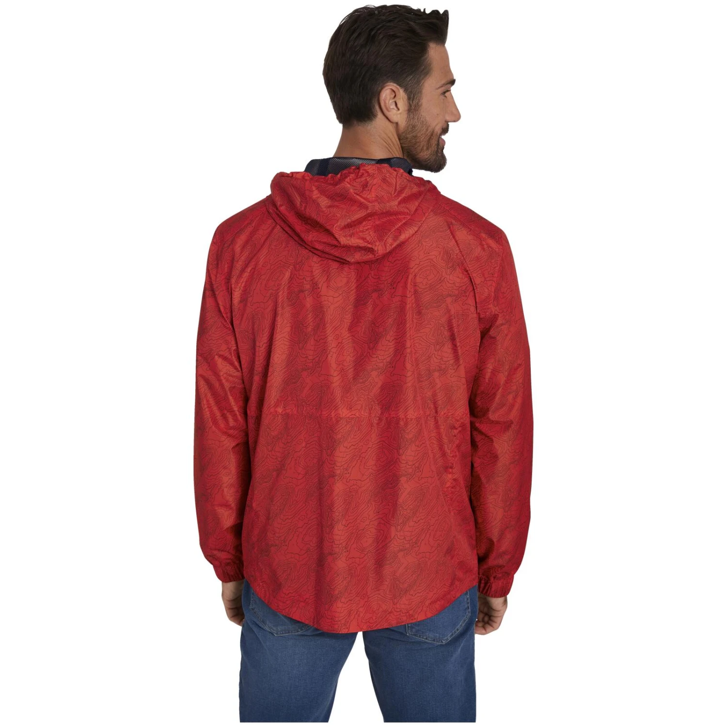 Jacke BENN Rot Bedruckt 5 Jacke BENN Rot Bedruckt – Bild 3