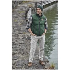 Steppweste MIKLAS Dunkelgrün -Warme Kleidung server 2303