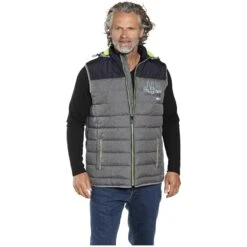 Outdoorweste ILKKA Grau Melange -Warme Kleidung server 2306