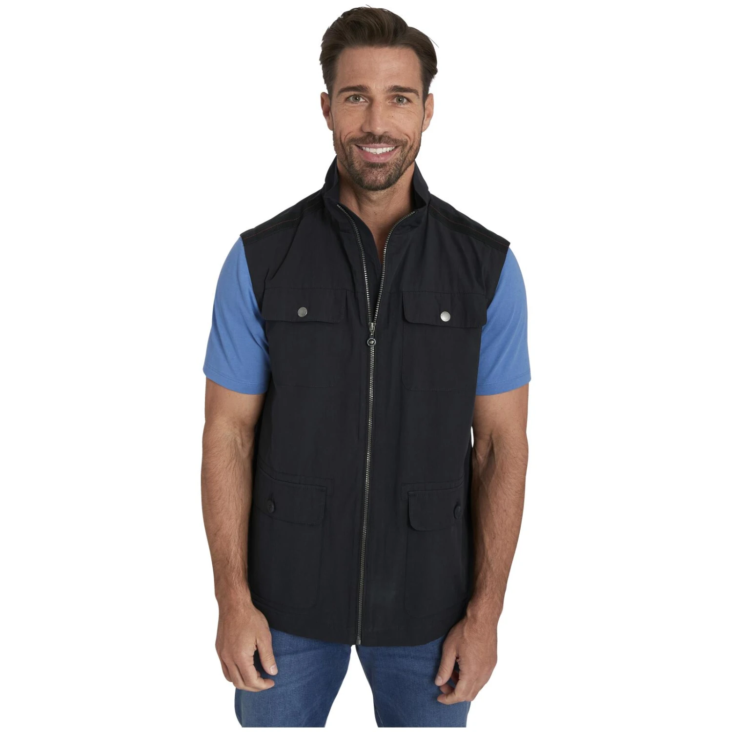 Outdoorweste MILAV Dunkelgrau 4 Outdoorweste MILAV Dunkelgrau – Bild 2