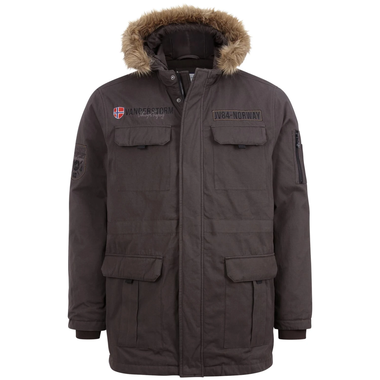 Parka DOLF Dunkelbraun 3 Parka DOLF Dunkelbraun