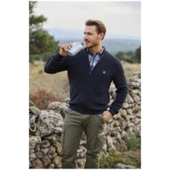 Strickjacke NORANDER Dunkelblau -Warme Kleidung server 2386