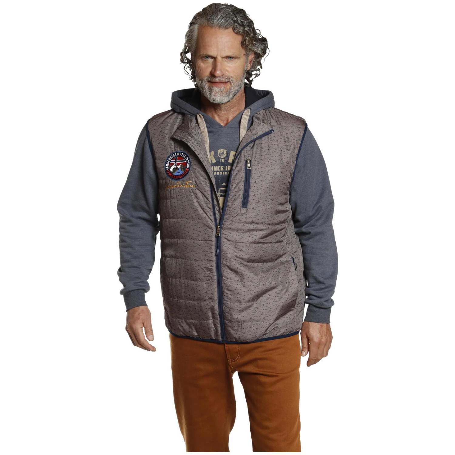 Steppweste HJALTE Beige Bedruckt 4 Steppweste HJALTE Beige Bedruckt – Bild 2