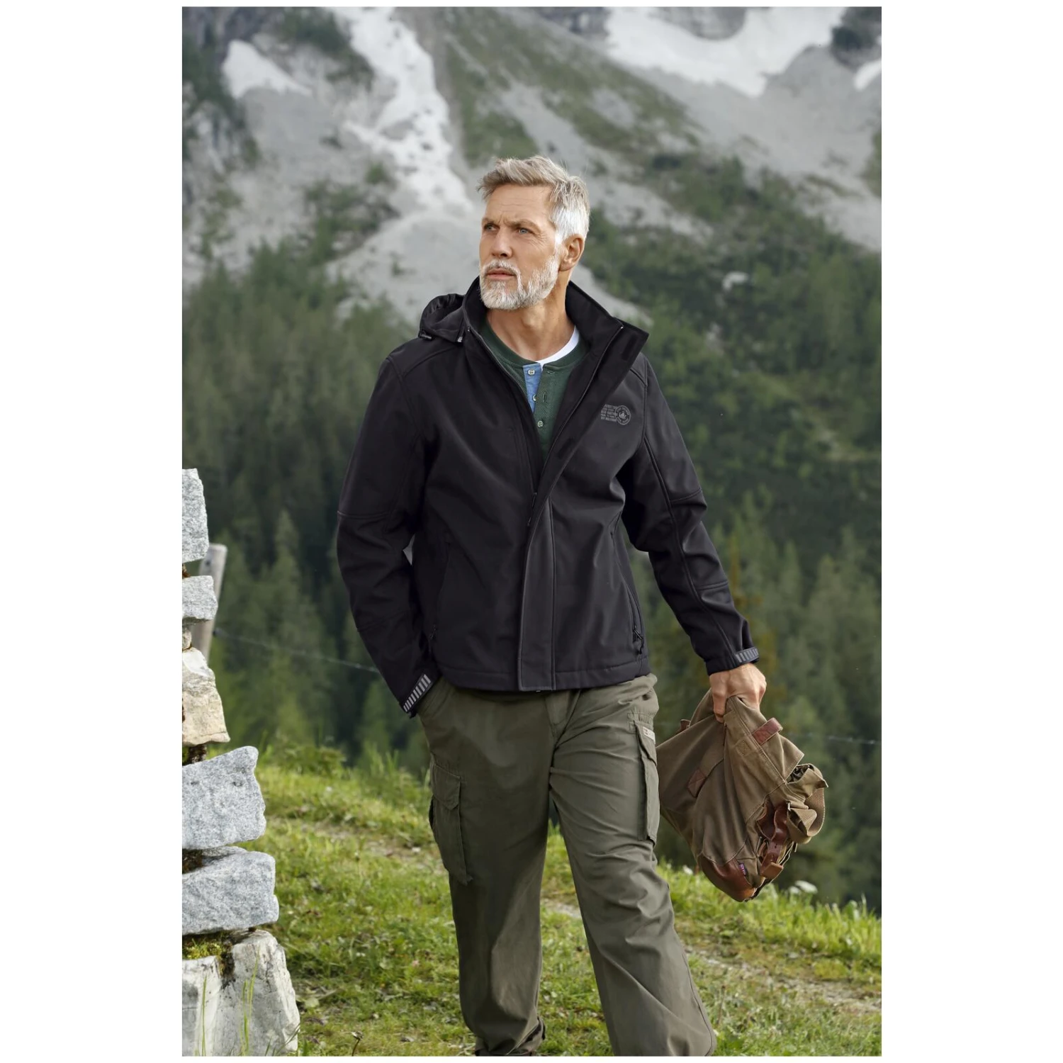 Softshelljacke MENNE Schwarz 9 Softshelljacke MENNE Schwarz – Bild 7