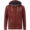 Sweatjacke JOKORA Rot Melange -Warme Kleidung server 2495