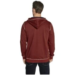 Sweatjacke JOKORA Rot Melange -Warme Kleidung server 2497