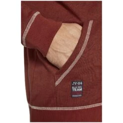 Sweatjacke JOKORA Rot Melange -Warme Kleidung server 2500