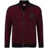Strickjacke HALSTEN Rot -Warme Kleidung server 2529