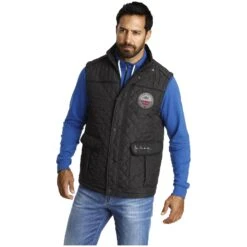 Steppweste RODEWIN Schwarz -Warme Kleidung server 2588