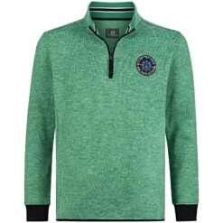 Fleece-Sweatshirt OHLSEN Grün Melange