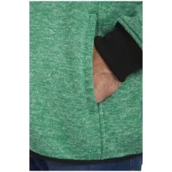 Fleece-Sweatshirt OHLSEN Grün Melange -Warme Kleidung server 265