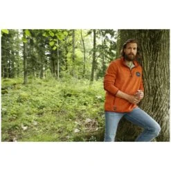 Fleece-Sweatshirt DAUBE Orange Melange -Warme Kleidung server 273